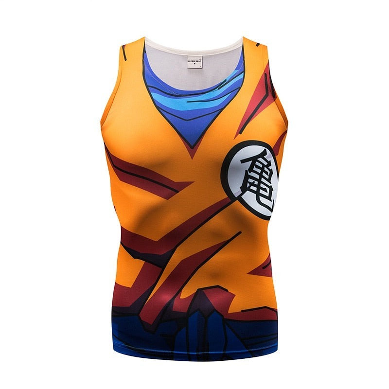 Camisa / Camiseta Regata Goku Vegeta Naruto Dragon Ball Compressão Tank Top - Imagem 15