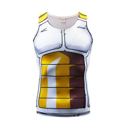 Camisa / Camiseta Regata Goku Vegeta Naruto Dragon Ball Compressão Tank Top - Imagem 14