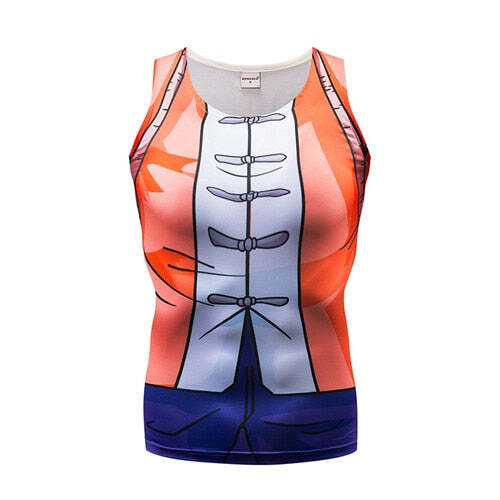 Camisa / Camiseta Regata Goku Vegeta Naruto Dragon Ball Compressão Tank Top - Imagem 13