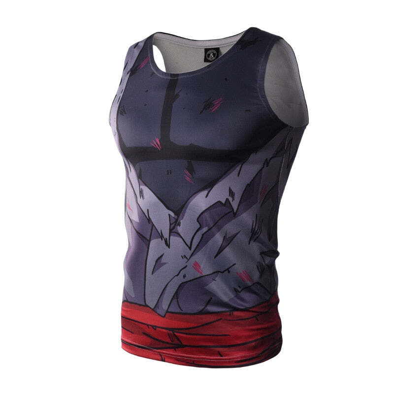 Camisa / Camiseta Regata Goku Vegeta Naruto Dragon Ball Compressão Tank Top - Imagem 7