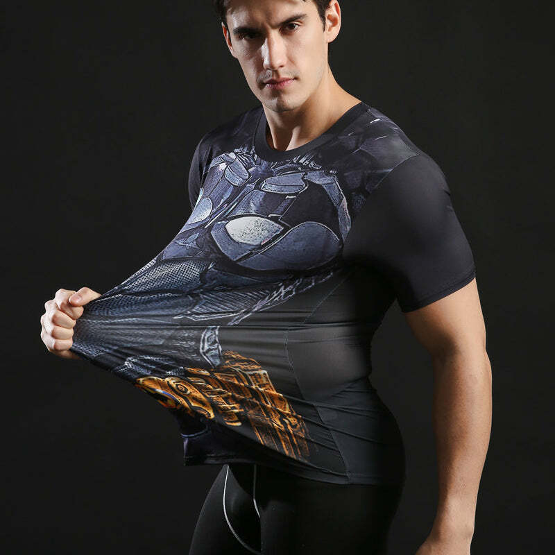 Camisa / Camiseta Hash Guard Batman Filme Compressão - Imagem 3