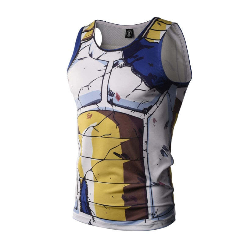 Camisa / Camiseta Regata Goku Vegeta Naruto Dragon Ball Compressão Tank Top - Imagem 2