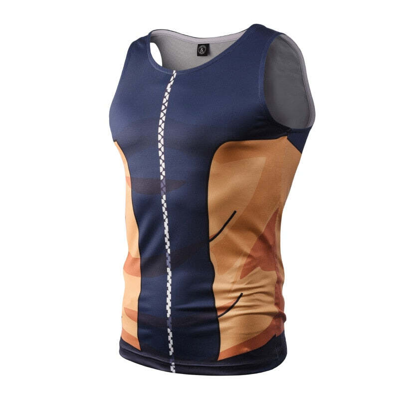 Camisa / Camiseta Regata Goku Vegeta Naruto Dragon Ball Compressão Tank Top - Imagem 10
