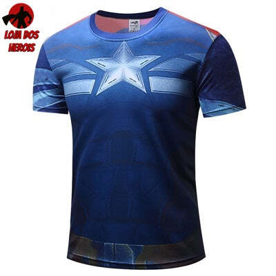 Camisa / Camiseta Capitão América Vingadores SlimFit
