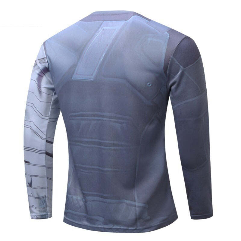 Camisa / Camiseta Manga Longa Soldado Invernal Vingadores SlimFit - Imagem 2