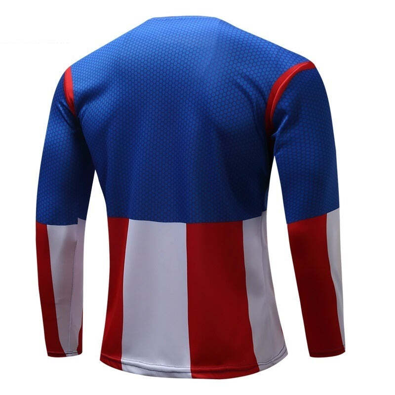 Camisa / Camiseta Manga Longa Capitão América Clássico SlimFit - Imagem 2