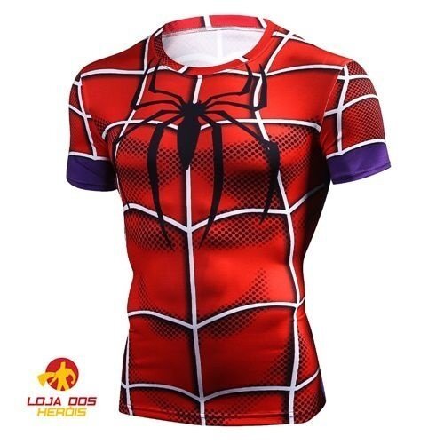 Camisa / Camiseta Hash Guard Compressão Spider Man Homem Aranha