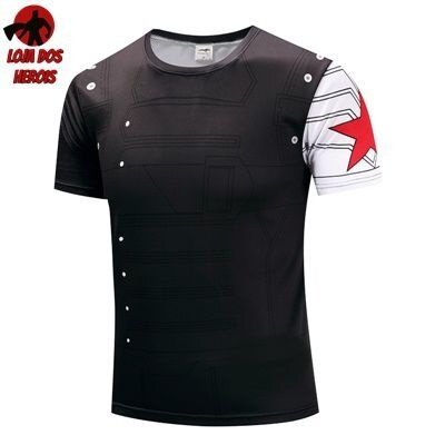 Camisa / Camiseta Heróis Soldado Invernal - SlimFit
