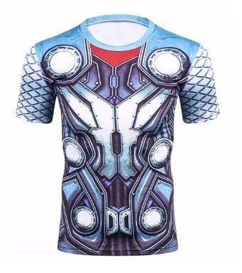 Camisa / Camiseta Hash Guard Compressão Thor - O Mundo Sombrio - Imagem 3