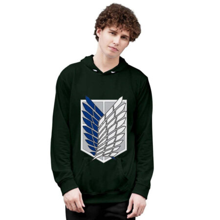 Blusa Jaqueta 3D Full Asas Da Liberdade Anime Attack On Titan Top - Imagem 2