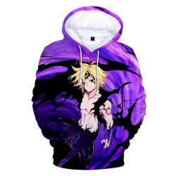 Blusa Jaqueta 3D Full Meliodas Poder Das Trevas Nanatsu No Taizai Anime Top