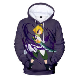 Blusa Jaqueta 3D Full Arte Meliodas Nanatsu No Taizai Anime Top