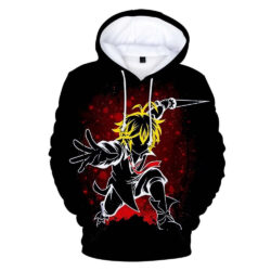 Blusa Jaqueta 3D Full Meliodas Nas Sombras Nanatsu No Taizai Anime Top