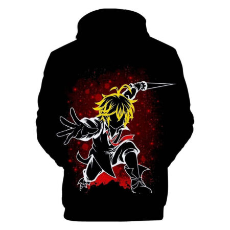 Blusa Jaqueta 3D Full Meliodas Nas Sombras Nanatsu No Taizai Anime Top - Imagem 2
