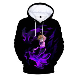 Blusa Jaqueta 3D Full Meliodas Poderes Nanatsu No Taizai Anime Top