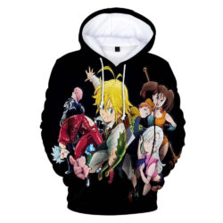 Blusa Jaqueta 3D Full Meliodas e Amigos Nanatsu No Taizai Anime Top