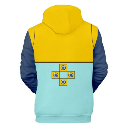 Blusa Jaqueta 3D Full Traje King Nanatsu No Taizai Anime Top - Imagem 2