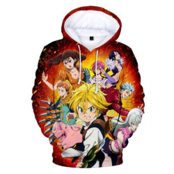 Blusa Jaqueta 3D Full Os Sete Pecados e Elizabeth Nanatsu No Taizai Anime Top