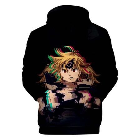 Blusa Jaqueta 3D Full Meliodas Demônio Nanatsu No Taizai Anime Top - Imagem 2