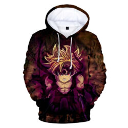Blusa Jaqueta 3D Full Meliodas Mandamento Nanatsu No Taizai Anime Top