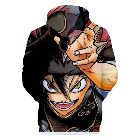 Blusa Jaqueta 3D Full Asta Poder Demônio Anime Black Clover Top - Imagem 2