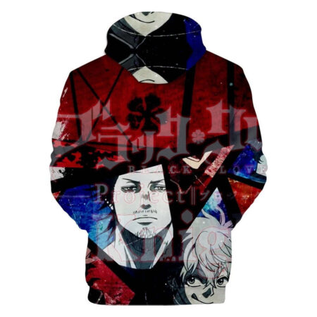 Blusa Jaqueta 3D Full Yami Sukehiro Anime Black Clover Top - Imagem 2