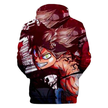 Blusa Jaqueta 3D Full Asta Batalha Anime Black Clover Top - Imagem 2
