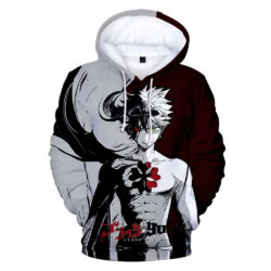 Blusa Jaqueta 3D Full Asta Grimório 5 Folhas Anime Black Clover Top