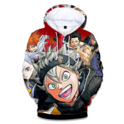 Blusa Jaqueta 3D Full Cavaleiros Mágicos Anime Black Clover Top