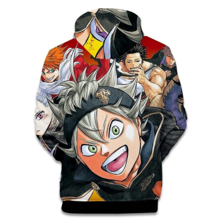 Blusa Jaqueta 3D Full Cavaleiros Mágicos Anime Black Clover Top - Imagem 2