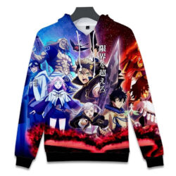 Blusa Jaqueta 3D Full Cavaleiros Vs Terceiro Olho Anime Black Clover Top