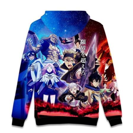 Blusa Jaqueta 3D Full Cavaleiros Vs Terceiro Olho Anime Black Clover Top - Imagem 2