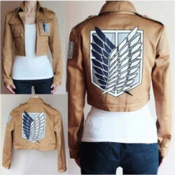 Jaqueta Casaco Colete Attack on Titan Eren Levi Mikasa Anime Tropa