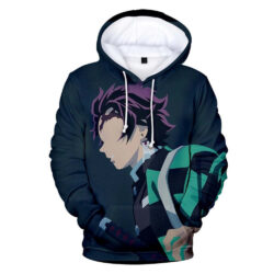 Blusa Jaqueta 3D Full Arte Tanjiro Anime Demon Slayer Top