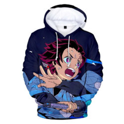 Blusa Jaqueta 3D Full Tanjiro Kamado Anime Demon Slayer Top