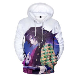 Blusa Jaqueta 3D Full Giyu Tomioka Anime Demon Slayer Top