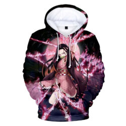 Blusa Jaqueta 3D Full Nezuko Poderes Anime Demon Slayer Top