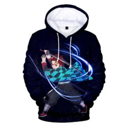 Blusa Jaqueta 3D Full Kamado Tanjiro Anime Demon Slayer Top
