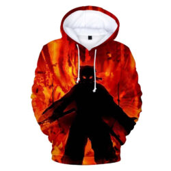 Blusa Jaqueta 3D Full Rengoku Nas Chamas Anime Demon Slayer Top