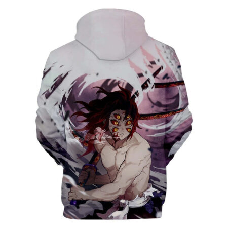 Blusa Jaqueta 3D Full Yoriichi Tsugikuni Anime Demon Slayer Top - Imagem 2