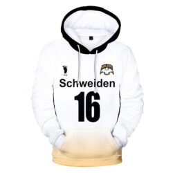 Blusa Jaqueta 3D Full Korai Hoshiumi Schweiden Adlers Haikyuu Anime Top