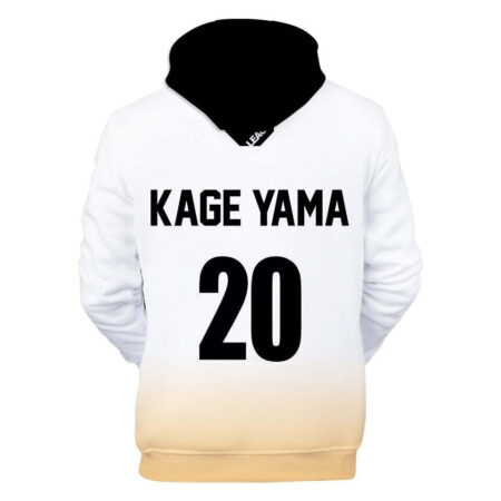 Blusa Jaqueta 3D Full Kageyama Schweiden Adlers Haikyuu Anime Top - Imagem 2