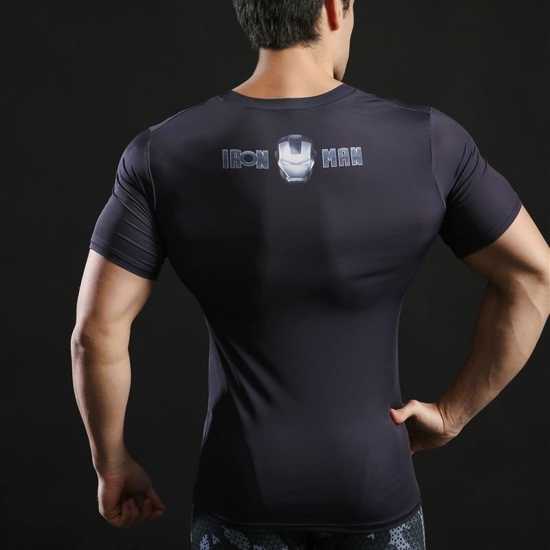 Camisa / Camiseta Hash Guard Homem De Ferro Compressão - Imagem 2