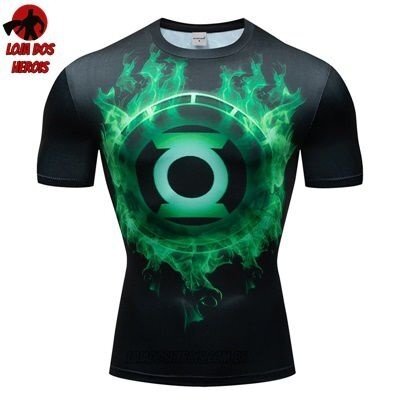 Camiseta/Camisa Lanterna Verde Compressão Hash Guard - Imagem 2