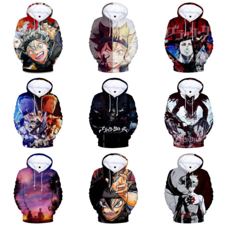 Blusa Jaqueta 3D Full Asta Poderes Anime Black Clover Top - Imagem 4