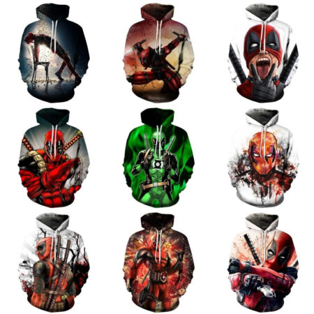 Blusa Jaqueta 3D Full Deadpool Morte Filme Marvel Top - Imagem 3
