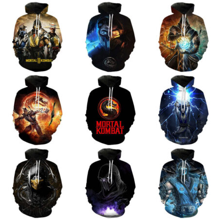 Blusa Jaqueta 3D Full Scorpion Clássico Mortal Kombat Top - Imagem 2