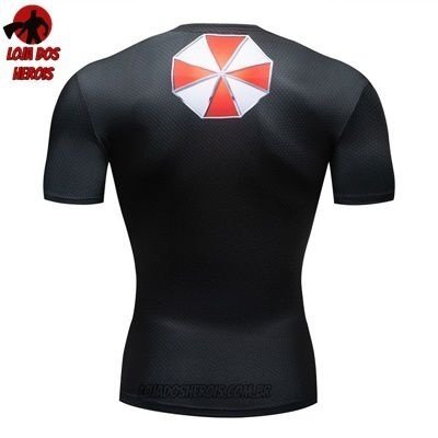 Camiseta/Camisa Umbrella Resident Evil Compressão Hash Guard - Imagem 3