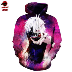 Blusa Jaqueta 3D Kaneki Ken Tokyo Ghoul:Re Anime Touca Canguru