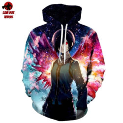Blusa Jaqueta 3D Touka Transformação Tokyo Ghoul Anime Touca Canguru